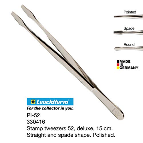 Preisvergleich Produktbild Leuchtturm PI52 Pinzette mit Etui 15 cm Gerade Schaufel