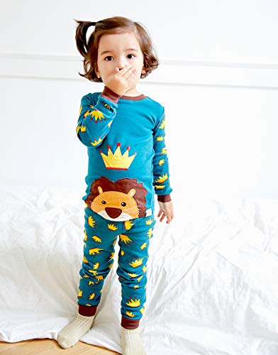 Image of VAENAIT BABY 12Months-12Years Toddler Kids Junior Boys Car Train Fireman Snug fit Sleepwear Pjs Set