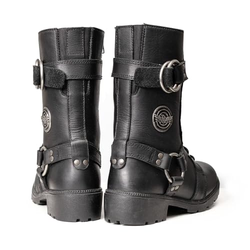 Image of Milwaukee Leather Women's Premium Leather Motorcycle Harness Boots Collection MBL - 5