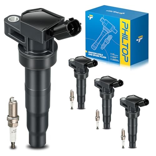Image of PHILTOP Ignition Coil UF611 Fit for Kia Sorento Hyundai Sonata Kia Forte | 2011-2013 Kia Sorento, 2009-2010 Hyundai Sonata, 2010-2013 Kia Forte, Hyundai Tucson, Kia Sportage, Hyundai Santa Fe, UF611