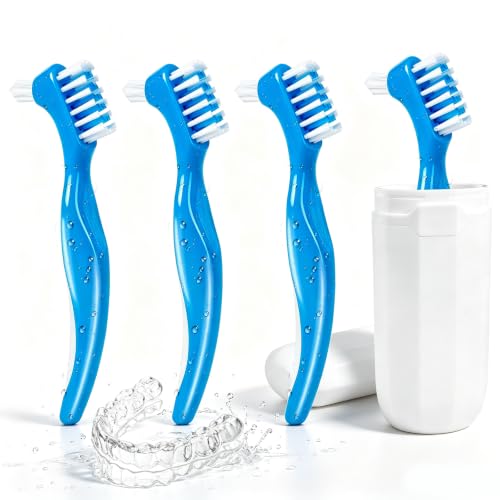Leikedun 4 Cepillos Limpiadores para Ortodoncia con Estuche