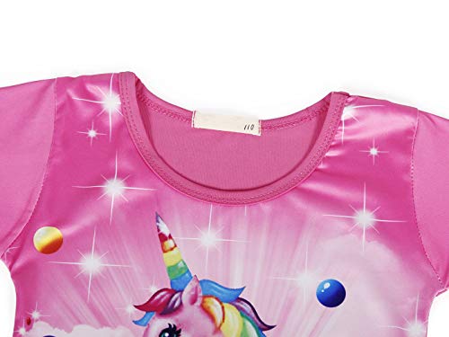 WonderBabe Meninas Arco-Íris Unicórnio Pijamas infantis Desenhos Animados Impressão Nightgowns Crian