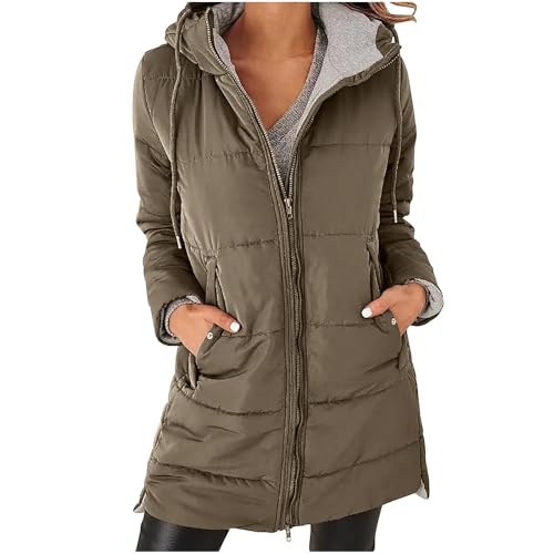 Womens Long Parka Winter Coats Packable Quilted Puffer Jacket with Faux Sherpa Hood4