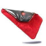 Faimex extra grosses Rücken Wärmekissen Rückenkissen Wärme Kissen MAXI Auflage mit schwarzem Naturmoor Nackenkissen Schulterkissen rot Natur Moor flexibles Schulter pad für Mikrowelle geeignet