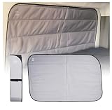 Living in a Bubble Insulated Blackout Mid Left Side Window Cover for Mercedes Sprinter Van Year 2007-2026 144' Length MWB, NCV3 & VS30 (Bare Metal Frame)