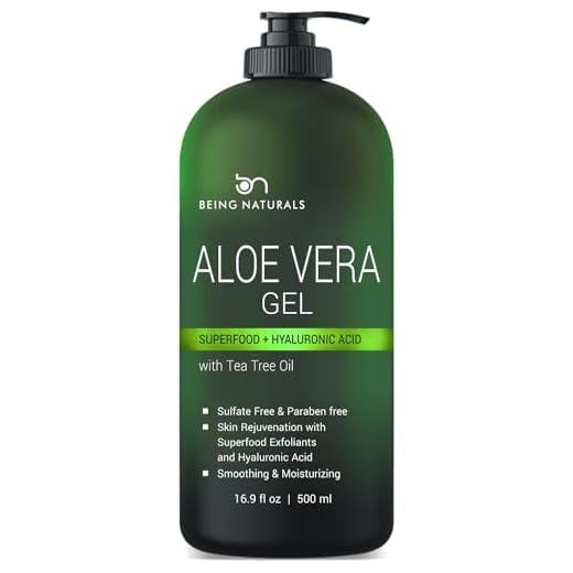 Aloe vera Gel - from 100% Pure Organic Aloe Infused with wonderful ingredients - Natural Raw Moisturizer for Face, Body, Hair. Perfect for Sunburn, Acne, Razor Bumps 16.9 fl oz (Tea Tree, Superfood, Hyaluronic Acid)