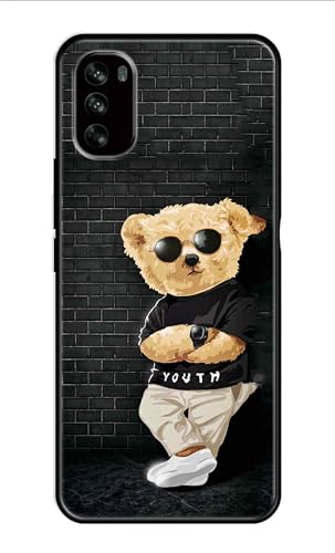 Image of Metal TPU Printed Back Cover for Motorola Moto G62 5G (Cartoon Panda) 360 Degree Protection | Camera Protection -25092024(AH)
