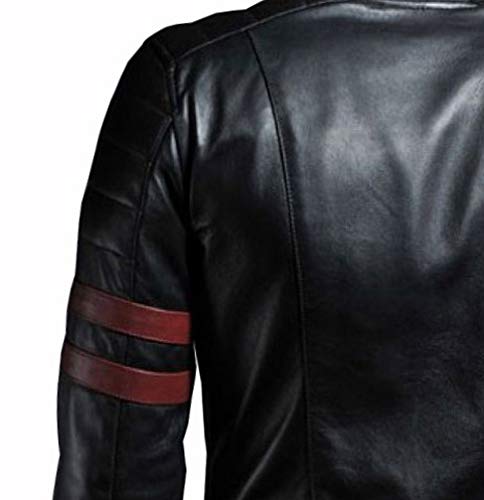 VearFit Hybrid Mayhem Hero Black PU Faux Leather Biker Jacket for Men3