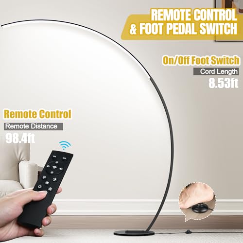 Torondo Dimmable Led Floor Lamp With 3 Color Temperatures, Ultra Bright 2000Lm Arc Floor Lamps For Living Room thumb #6