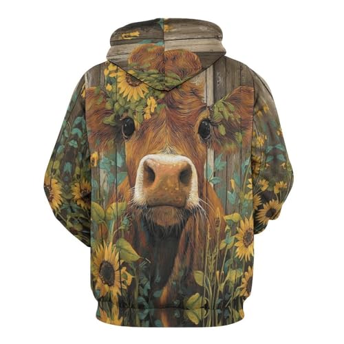 Sweat à capuche imprimé 3D pour vos weekends à la campagne - 4