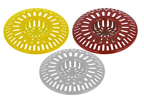 Colador para Fregadero 3 Pulgadas de Plástico, 3 Pzs