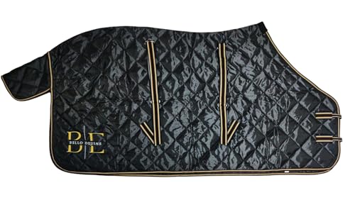 Bello-Equine Standard Neck Stable Blanket (Black, 78" (Inch))