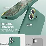 INGIDO Etui do iPhone 17, płynna osłona silikonowa z ochroną aparatu, miękka wyściółka z mikrofibry, odporna na zarysowania i wstrząsy, etui ochronne na telefon iPhone 17 16,00 cm (6,3")