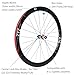 ZTZ 700C Carbon Road Bike Wheelset, Ultralight 37/46mm Disc Brake Bike Wheels,Front & Rear 24H High-Strength 700c Clincher Rims, Compatible with 8-11 Speed Cassettes (Center Lock-46mm Depth)