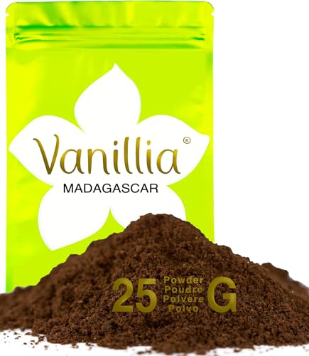 Polvo de Vainilla Bourbon 25g • Grand Cru de Madagascar • 100% Vainas de Vainilla en Polvo • FreshZIP Vanillia