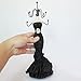 WE Doll Jewelry Stand Holder Mannequin Necklace Display Orgaziner Black Evening Gown Jewelry Stand 10 inches