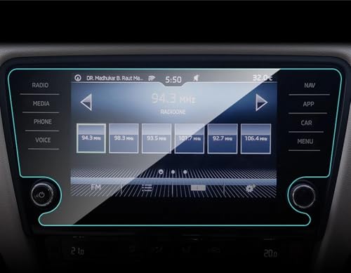 Film protection navigation Skoda Octavia 8 pouces en verre trempé pour écran LCD tactile