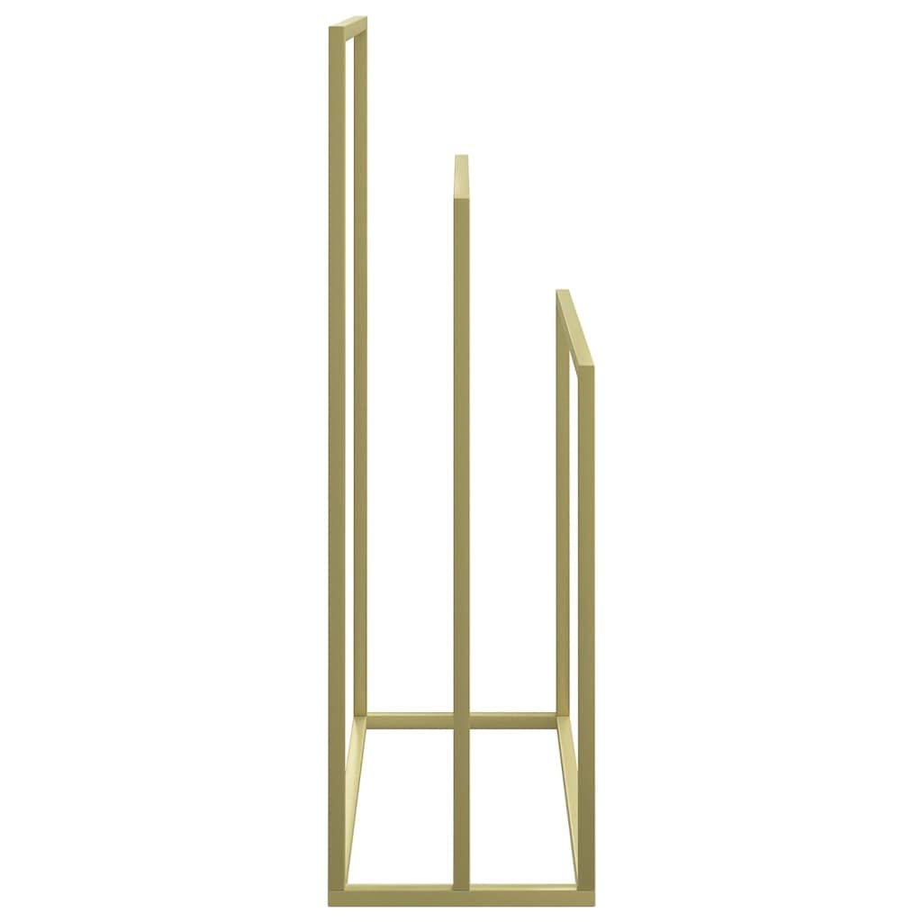 Home & Garden Porte-serviettes sur pied Doré 48 x 24 x 79 cm