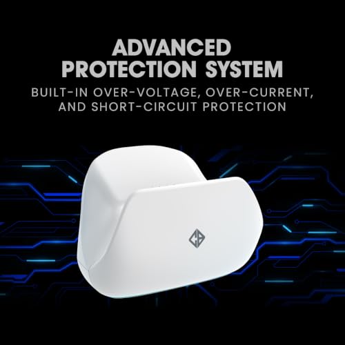 Image of Cosmic Byte Blitz Tri-Mode Controller Charging Dock with USB Dongle Pass-Through & LED Indicator, USB Type-C Powered (White) Controller not Included