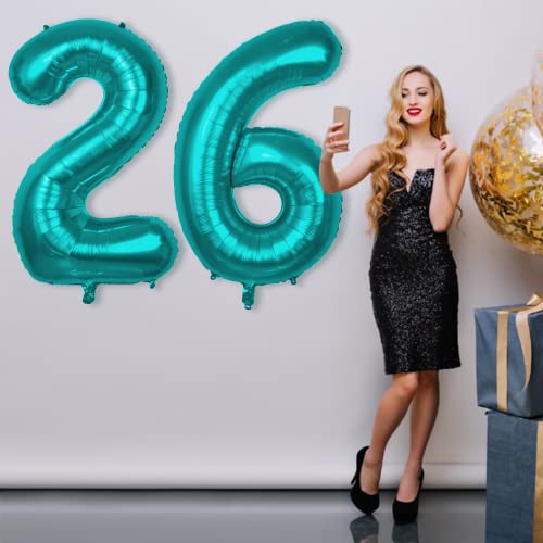 Giant 6 Birthday Balloon Blue - 40 Inch | Blue Number 6 Balloon For 6Th Birthday Decorations For Girls Blue 6 Balloon For 6 Birthday Decors Boy Number 6 Foil Balloon Decorations Girls Boys #TOP1