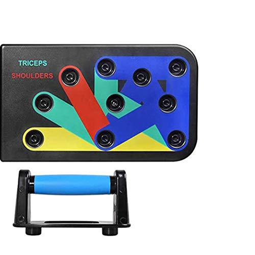 Prancha Para Flexão De Braço Triceps Peito Costas Dobrável Apoio Musculação Fitness 9 em 1 Treino Li