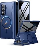 MOBOSI for Samsung Galaxy Z Fold 7 Case with Privacy Screen Protector, [Compatible with Magsafe], [Built-in Kickstand & Full Body Hinge Protection] Magnetic Slim Phone Case for Z Fold7, Blue