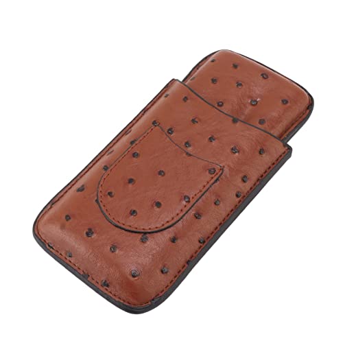 Funda de piel artificial para cigarros de 3 dedos compacta 4