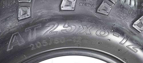 Kenda Bear Claw Evo Atv Utv All Terrain Mud Bearclaw Tires With Bottle Opener Keychain 4 Pack Set (25X8-12 Front 25X10-12 Rear) #TOP2