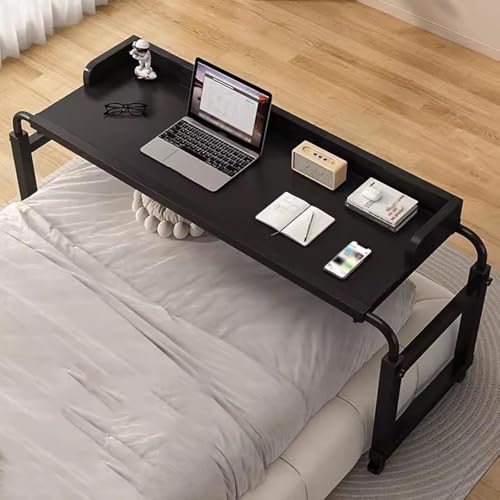Table de lit réglable en hauteur avec roulettes pour ordinateur et usage médical