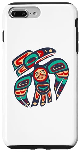 Carcasa para iPhone 7 Plus/8 Plus Arte tribal Tlingit Haida de Alaska, tótem nativo americano