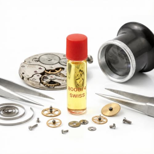 Professional Watch Movement Oil Lubricant - 2ml Precision Clock & Wristwatch Maintenance Repair Oil - High Pressure Resistance Low Friction Lubrication for Watchmakers (Mechanic & Quartz)