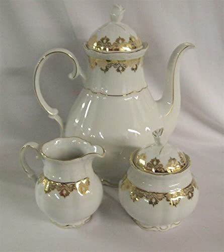 Mitterteich Bavaria Coffee Pot, Creamer, Sugar