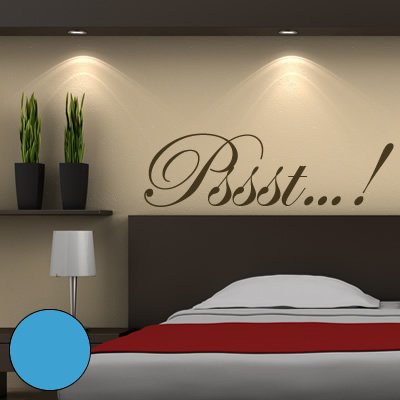 A291 Pssst...! (Available in 40 colours and 5 sizes) 150cm x 40cm light blue