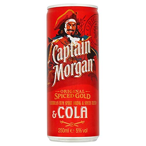 Capt.Morgan Coke Lata 12x250ml. 5% (caja de 12 uds)