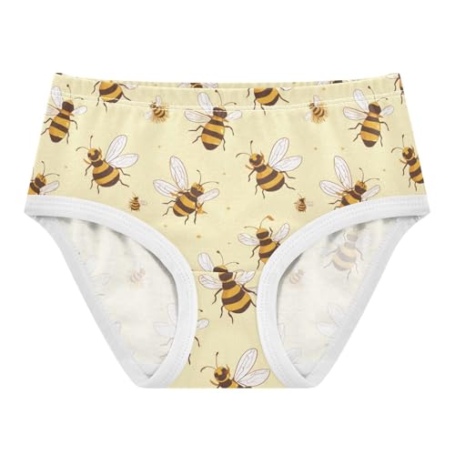 Wusikd Cute Bees Girls' Underwear Cotton Girls Briefs Soft Toddler Underwear 2T - Main Image