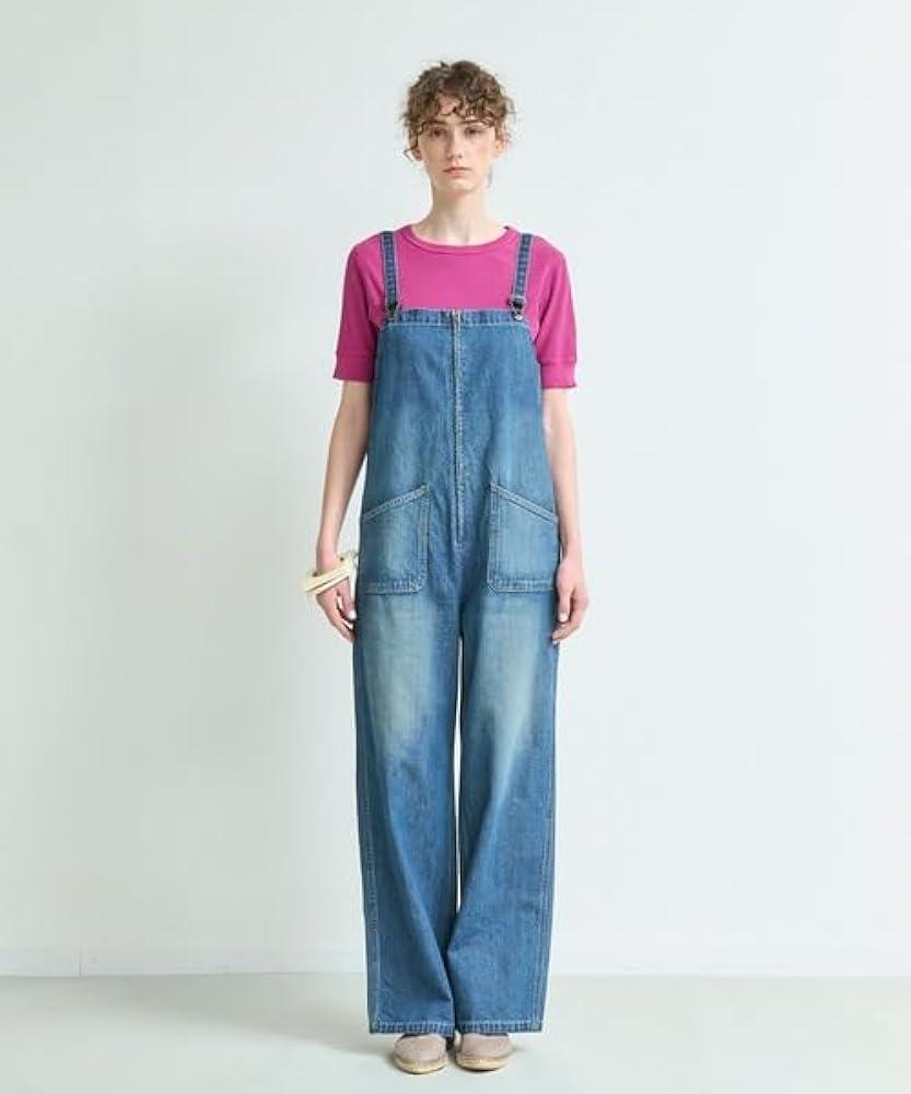 Amazon | [ジョンブル] オーバーオール デニムチューブサロペット