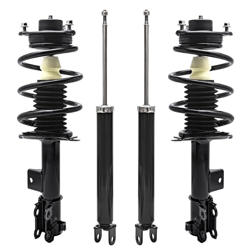 Image of Detroit Axle - Front Struts w /Coil Springs Rear Shock Absorbers Replacement for 2012-2014 Hyundai Sonata, 2012-2015 Kia Optima Gas - 4pc Set