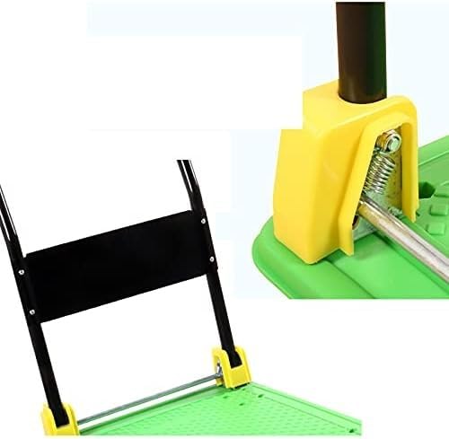 VDQUUACI Foldable Push Hand Cart Foldable Platform Truck Plastic Deck Metal Handle Folding Push Cart for Moving Silent Wheels Trolley Fit Outdoor Indoor Transport Dolly Cart