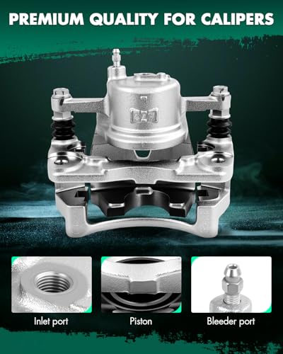 Image of SCITOO Front Brake Calipers With Bracket 19B3198 19B3199 Compatible For Toyota For Yaris 2006-2018