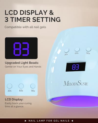 Image of MelodySusie Detachable Base UV /LED Nail Lamp P-Plus30I for Hard Gel