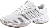Material interior: textil K-Swiss Express Light 2 HB 4,5, Zapatillas de Tenis Mujer, Blanco Gris Brillante, 37.5 EU