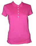  Tommy Hilfiger Damen Slim Polo Polohemd Poloshirt, Pink, Größe S