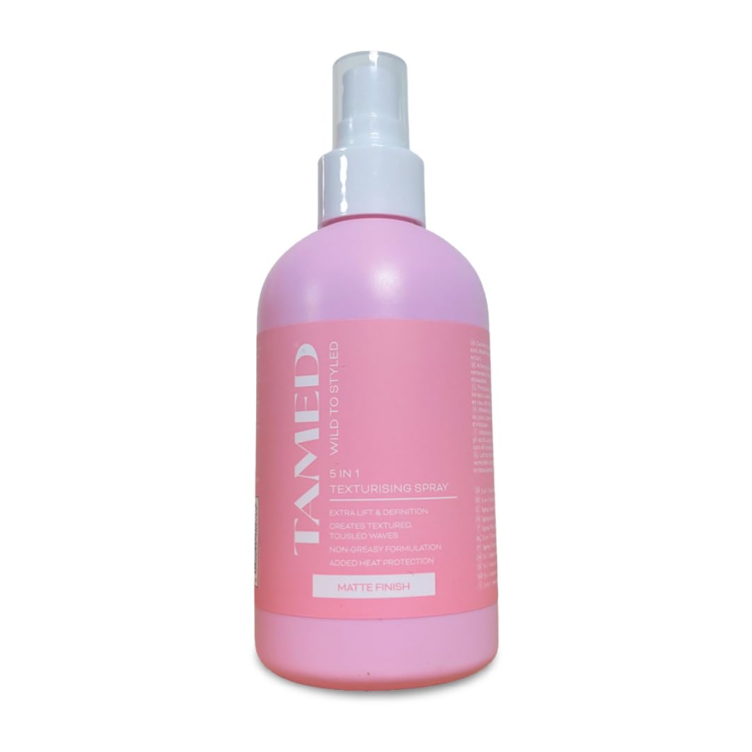 Tamed Texturising Spray, 5 In 1 Texture Spray For Beach Waves Volume Boost And Root Lift With Heat Protection And Anti Frizz Matte Finish, Hair Styling Spray 236ml, Tamed By Healthpoint