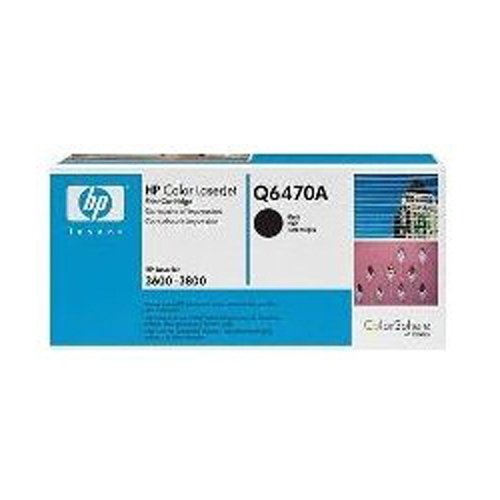 Toner d'origine HP Q6470A noir haute fidélité pour Color LaserJet CP 3505 x