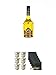Produktbild Licor 43 Cuarenta y Tres Likör 1,0 Liter + Licor 43 Orochataglas ohne Eichstrich 6 Stück + Schiefer Glasuntersetzer eckig 6 x ca. 9,5 cm Durchmesser