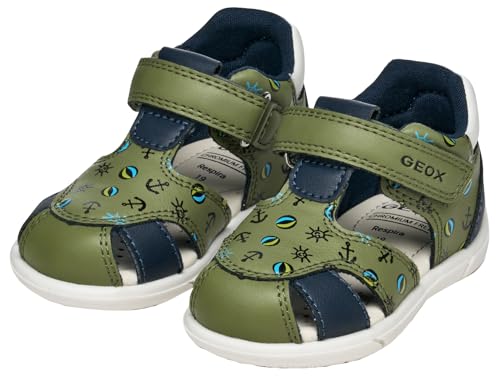 Geox Chłopiec B Sandały Zapito Boy, Pistachio Navy, 26 EU