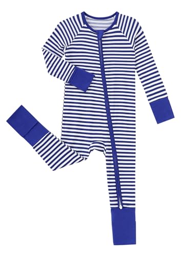 Viscose from Bamboo Pajamas Baby Footless Romper - Baby Infant Boys Girls One Piece Jumpsuits