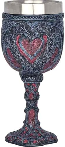 CUZOKOLA Medieval Double Dragon Wine Chalice Goblet | Dungeons an...