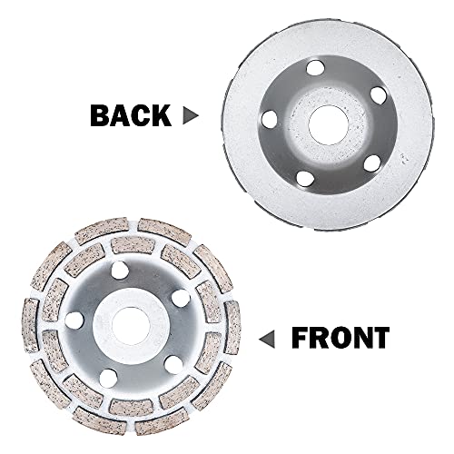 Meule diamantée 115 mm double rangée HHRFCS pour meuleuse d'angle - 7