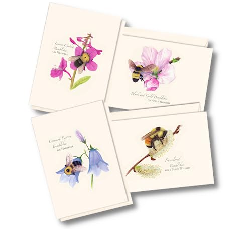 Image of Earth Sky + Water - Spring Bee Assortment Notecard Set - 8 Blank Cards with Envelopes (2 each of 4 styles)